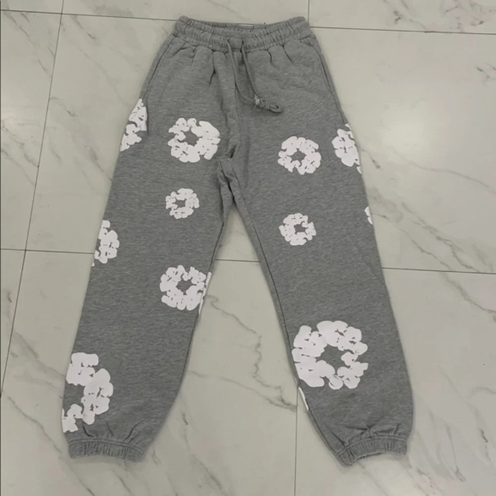 Denim Tears Grey Sweatpants Cuffed The Cotton Wreath Mens Size Large